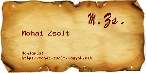 Mohai Zsolt névjegykártya