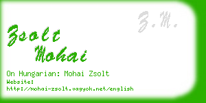 zsolt mohai business card